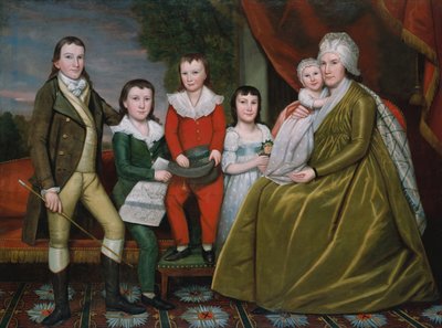 Pani Noah Smith i jej dzieci, 1798. autorstwa Ralph Earl