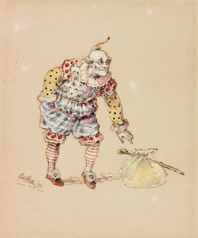 Billy Purvis kradnący pakiet autorstwa Ralph Hedley