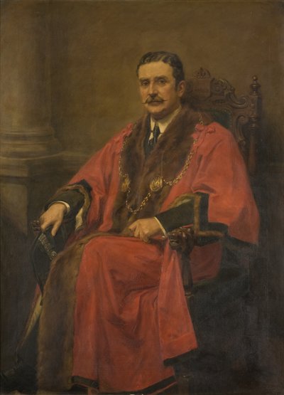 Portret radnego Johna Roberta Lawsona, J.P. autorstwa Ralph Hedley