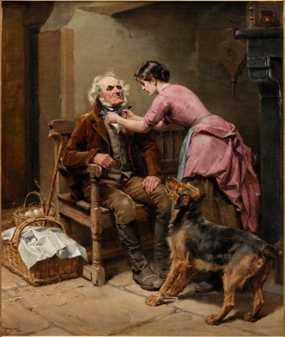 Przygotowanie do targu, 1888 autorstwa Ralph Hedley
