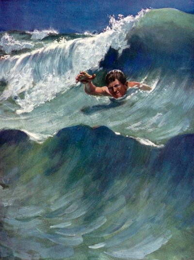 Ilustracja do Robinsona Crusoe autorstwa Daniela Defoe (kolor lito) autorstwa Ralph Noel Pocock