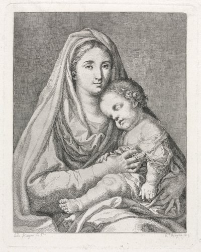 Madonna z Dzieciątkiem (według Francisco Bayeu y Subias) autorstwa Ramon Bayeu y Subias