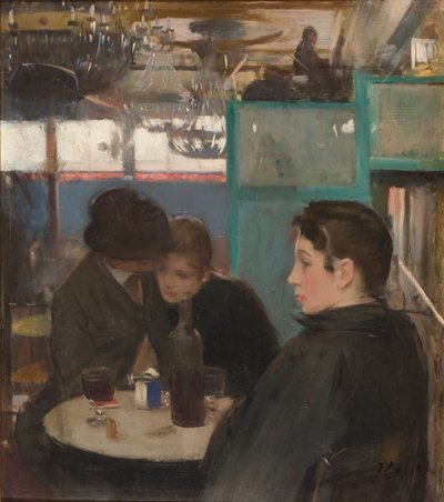 Wnętrze Moulin de la Galette autorstwa Ramon Casas i Carbo
