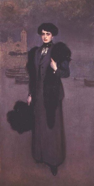 Portret Dolores Vidal autorstwa Ramon Casas i Carbo