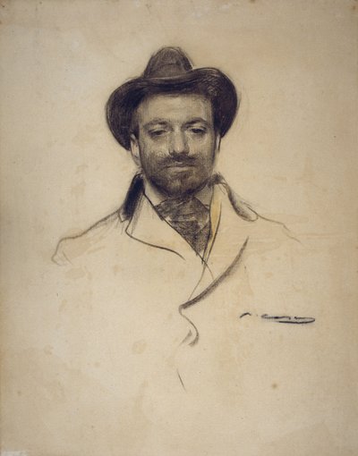 Portret Josepa Marii Serta 1874-1945 autorstwa Ramon Casas i Carbo