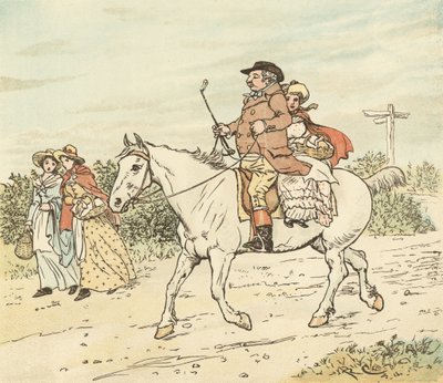 Rolnik poszedł kłusem po swojej siwej klaczy autorstwa Randolph Caldecott