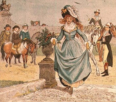 Wspaniała dama od przejażdżki na koniu do Banbury Cross autorstwa Randolph Caldecott