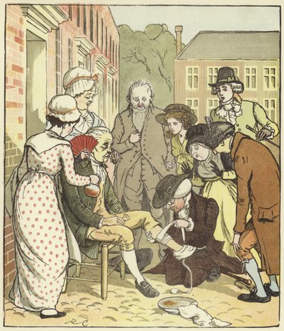 Elegia o śmierci wściekłego psa autorstwa Randolph Caldecott