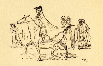 John Gilpin wyrusza w podróż do Edmonton, 1878, c1918. autorstwa Randolph Caldecott