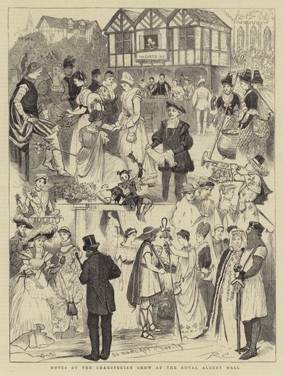 Notatki z koncertu Shaksperian Show w Royal Albert Hall autorstwa Randolph Caldecott