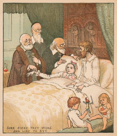 Bóle Sicke, którymi byli i lubią farbować, c1878. autorstwa Randolph Caldecott