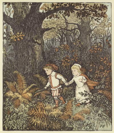 Laski w lesie autorstwa Randolph Caldecott
