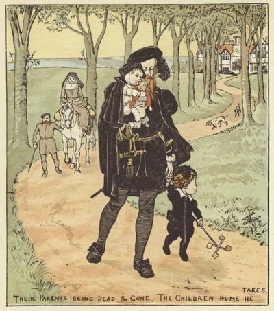 Laski w lesie autorstwa Randolph Caldecott