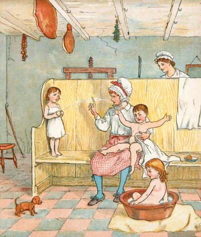 Chłopiec farmera (kolorowa litografia) autorstwa Randolph Caldecott