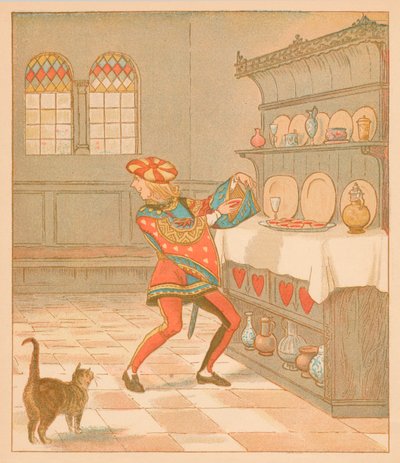 Łotr kier ukradł te Tarty 1880. autorstwa Randolph Caldecott