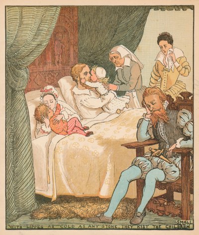 Z Lippesem zimnym jak każdy kamień, One Kist The Children Small, c1878. autorstwa Randolph Caldecott