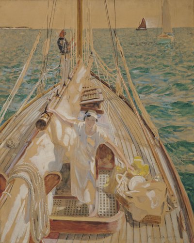 Kotwica do ważenia (olej na płótnie) autorstwa Raoul Du Gardier
