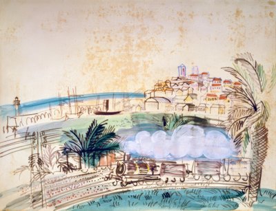 Antibes, The Railway autorstwa Raoul Dufy