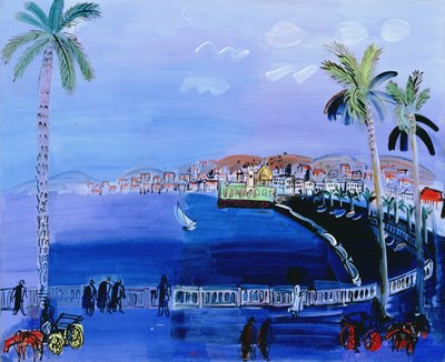 Baie des Anges, Nicea, ok. 1926 (olej na płótnie) autorstwa Raoul Dufy
