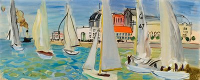 Łodzie w Hawrze autorstwa Raoul Dufy