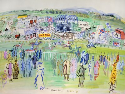 Epsom, tor wyścigowy autorstwa Raoul Dufy