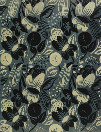 Kwiaty na niebieskim tle; Fleurs sur Fond Bleu autorstwa Raoul Dufy