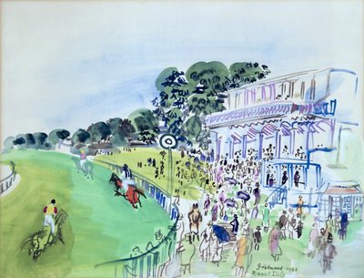 Goodwood, trybuna przed torem wyścigowym autorstwa Raoul Dufy