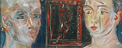 Głowy dwóch kobiet (olej na płótnie) autorstwa Raoul Dufy