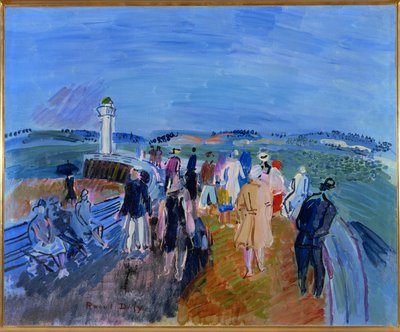 Jetee de Honfleur (olej na płótnie) autorstwa Raoul Dufy