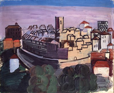 Krajobraz w pobliżu Vence autorstwa Raoul Dufy