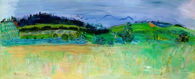 Krajobraz Pirenejów Wschodnich z trasy Route du Boulou autorstwa Raoul Dufy