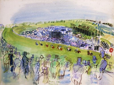 Le Jour du Derby (Epsom, Royal Enclosure) autorstwa Raoul Dufy
