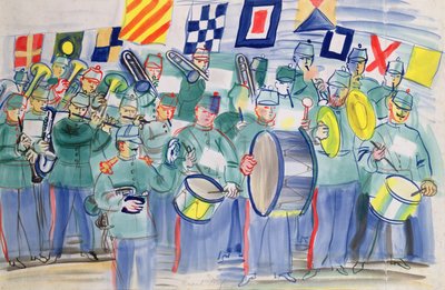 Muzyka w Izbie Celnej w Hawrze autorstwa Raoul Dufy