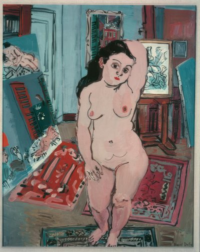 Akt z liliami arum autorstwa Raoul Dufy