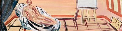 Akt ze sztalugą (olej na płótnie) autorstwa Raoul Dufy