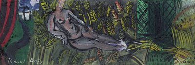 Nimfa leżąca w pszenicy (olej na płótnie) autorstwa Raoul Dufy