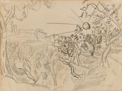 Drzewa oliwne w Prowansji autorstwa Raoul Dufy