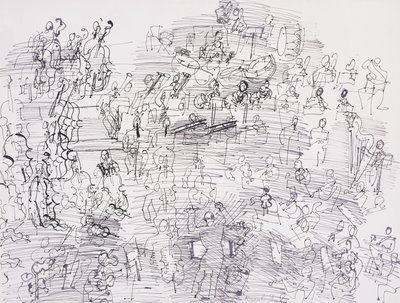 Orkiestra; Orchestre autorstwa Raoul Dufy