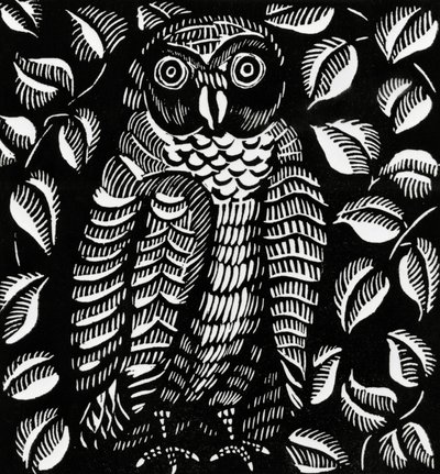 Sowa, do wiersza Le hibou, z Le Bestiaire ou Cortege d