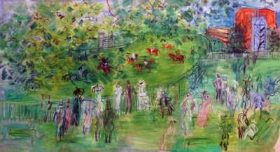 Tor wyścigowy w Ascott autorstwa Raoul Dufy