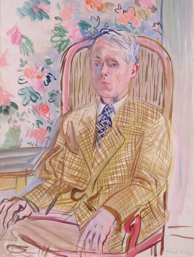 Autoportret (akwarela na papierze) autorstwa Raoul Dufy