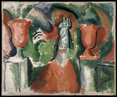 Statuetka z dwoma czerwonymi wazonami autorstwa Raoul Dufy