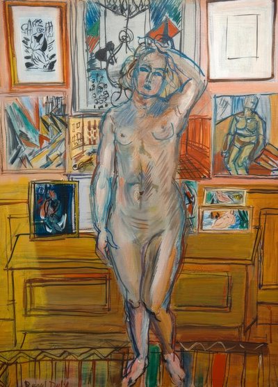 Stojąc nago na obrazach autorstwa Raoul Dufy