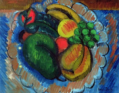 Martwa natura z misą na owoce, ok. 1908 (olej na płótnie) autorstwa Raoul Dufy