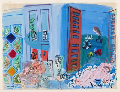 Pracownia artysty (akwarela) autorstwa Raoul Dufy