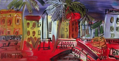 Bandstand na placu, Hyeres, ok. 1938 r. (panel) autorstwa Raoul Dufy