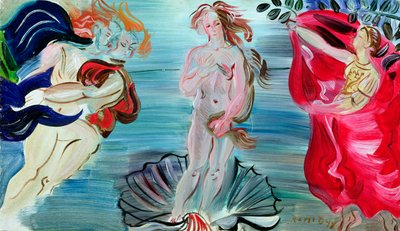 Narodziny Wenus, ok. 1940 (olej na płycie) autorstwa Raoul Dufy
