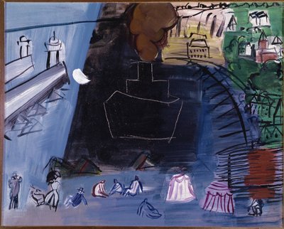 Czarny ładunek (olej na płótnie, XX wiek) autorstwa Raoul Dufy
