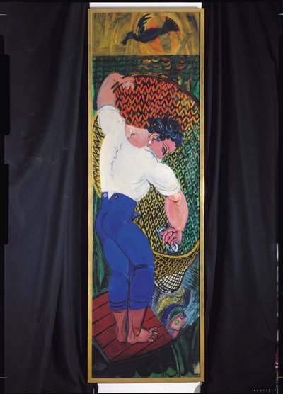 Rybak z siecią (olej na płótnie) autorstwa Raoul Dufy