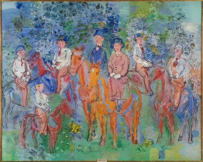 Jeźdźcy w lesie autorstwa Raoul Dufy